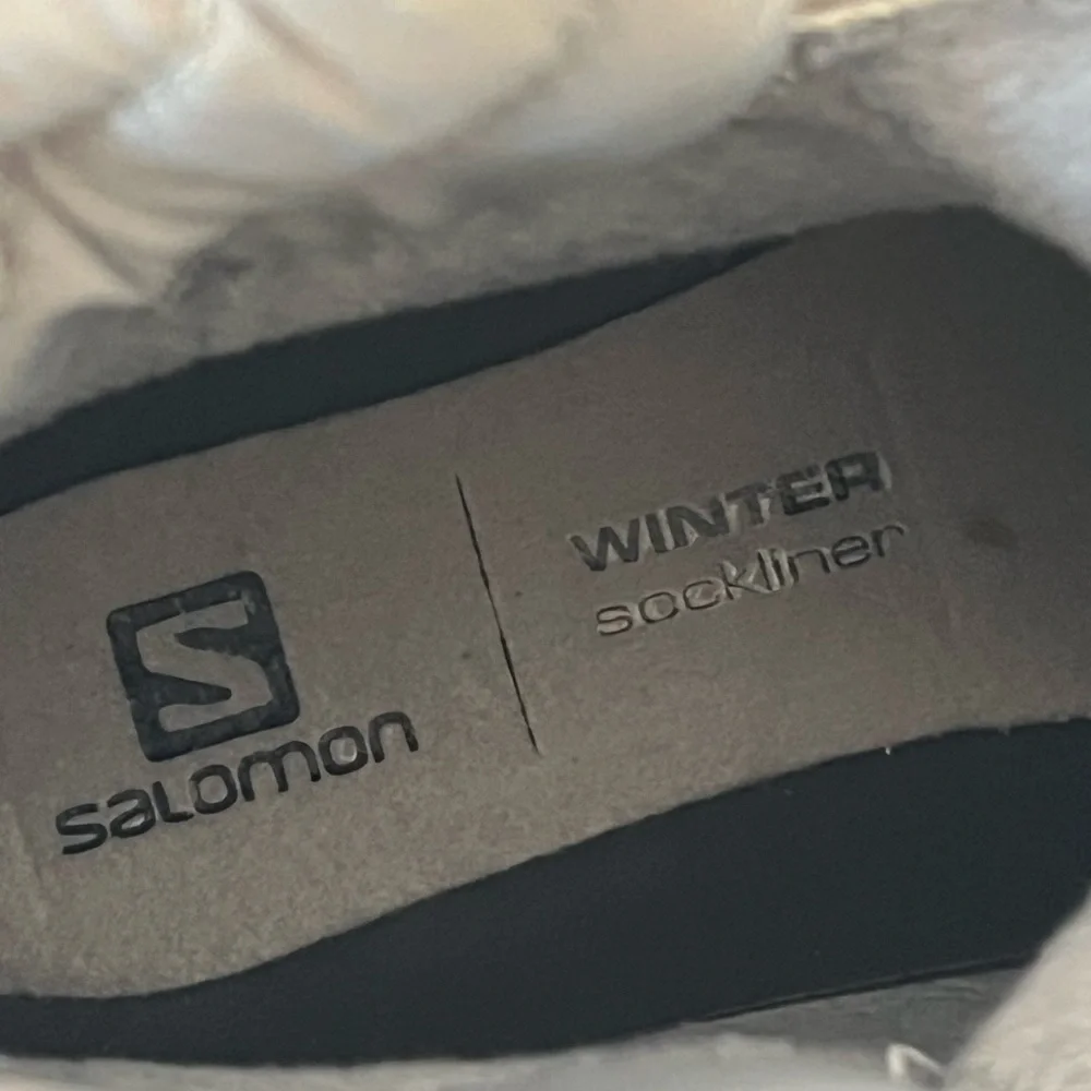 Salomon Woman's Vaya Blaze Blue Gray Mid-Top Hiking Waterproof Winter Boots SZ 7 - Picture 8 of 13